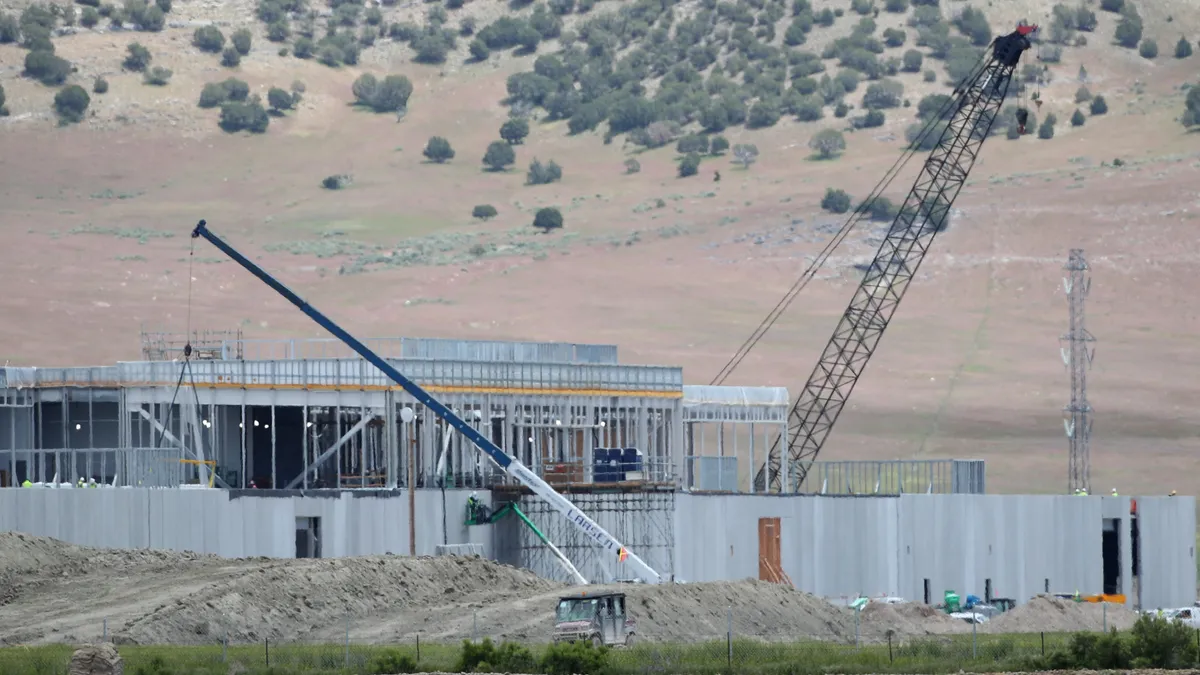 Meta's data center site under construction in Eagle Mountain, Utah.