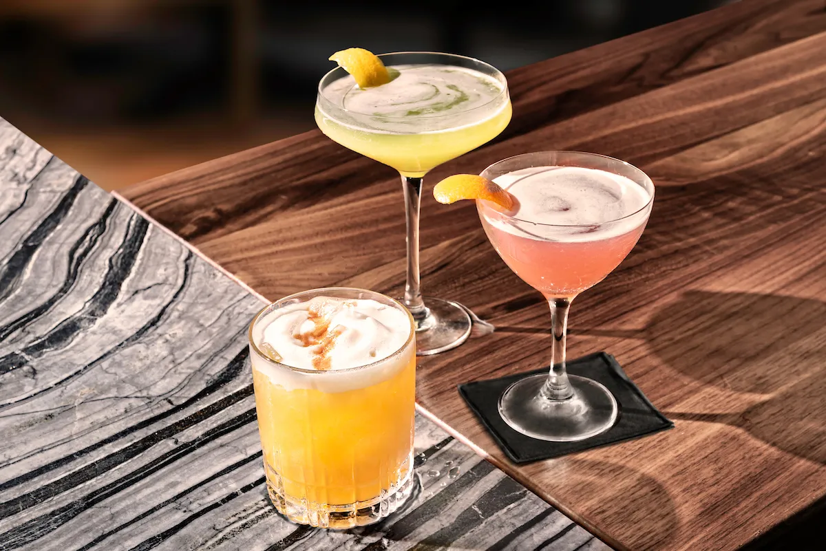 A photograph of spring cocktails from Fogo de Chao