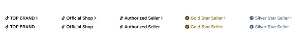 TikTok seller badges