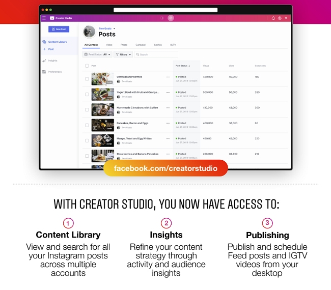 Creator Studio for Instagram guide