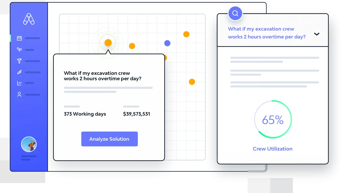 A page that answers two questions, the cost and utilization of a crew that works overtime in excavation.