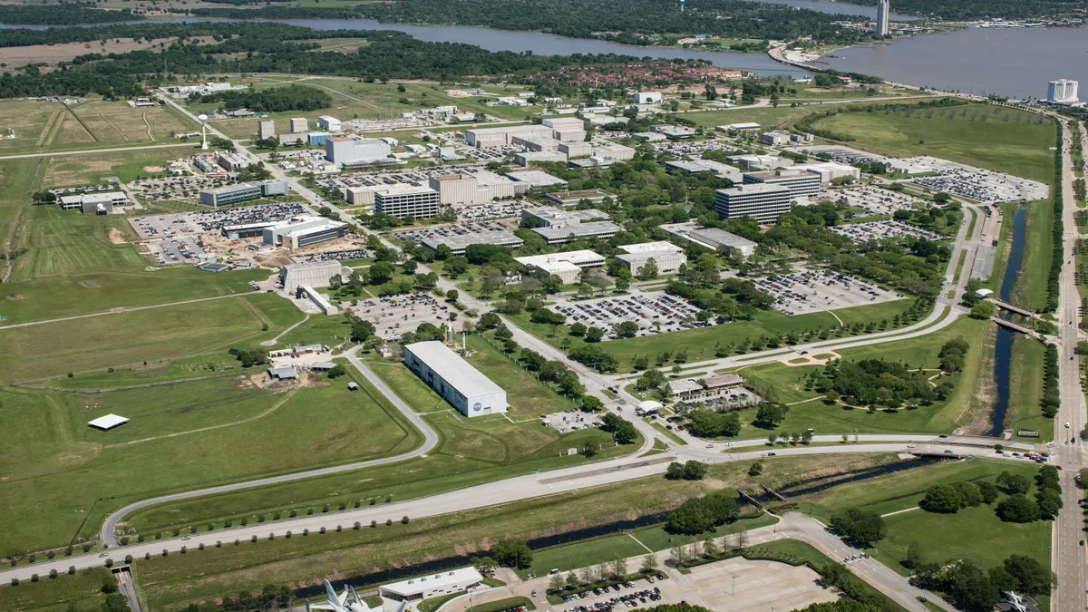 Aerial photograph of Johnson Space Center