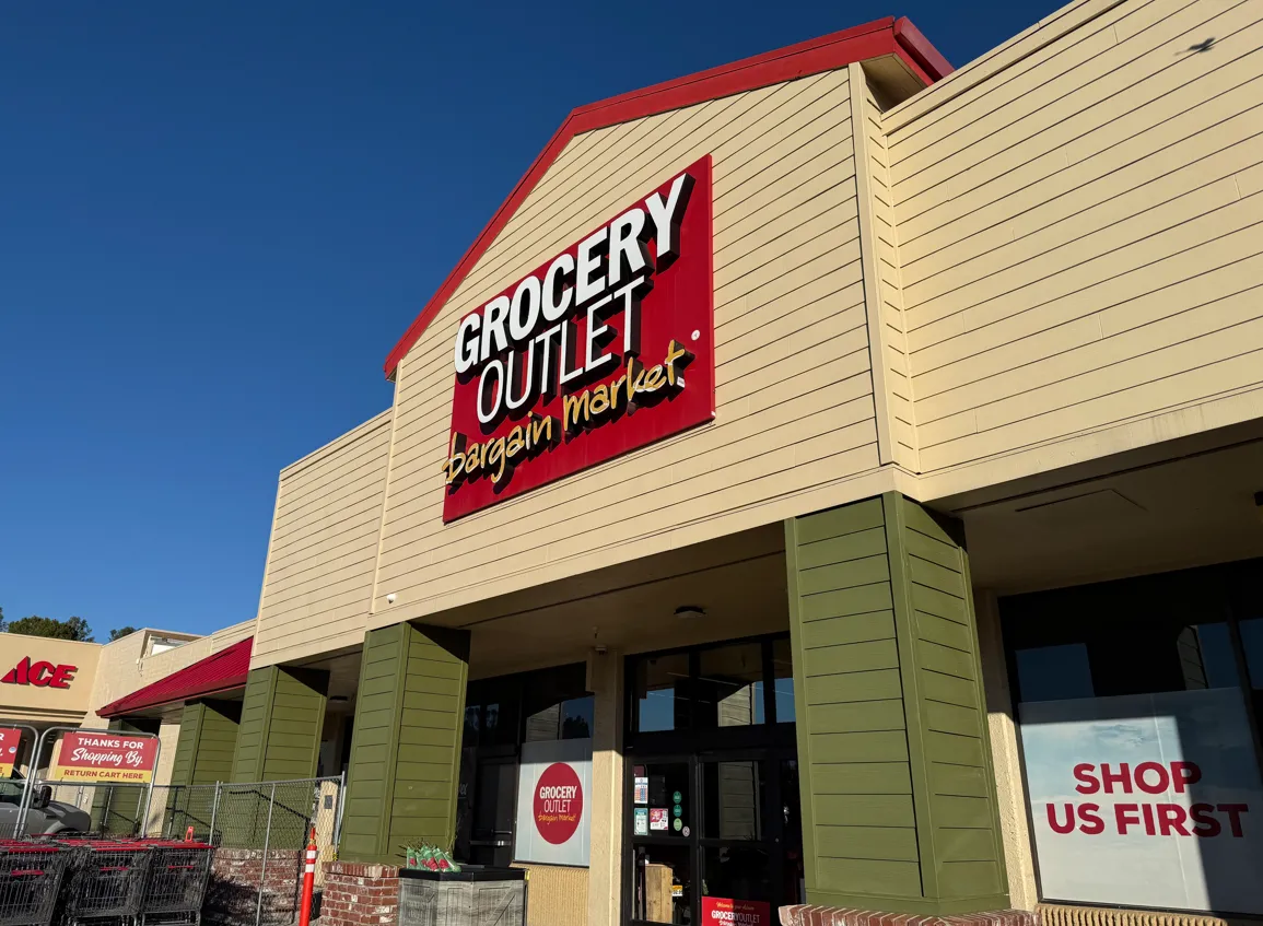 Exterior of a grocery store.