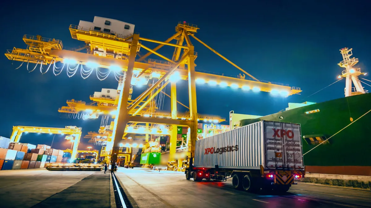 xpo freight at a port, from their media kit page