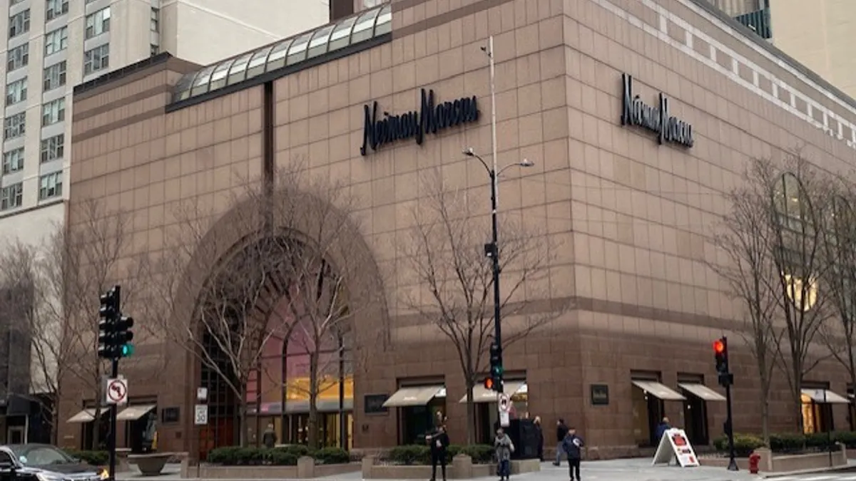 A Neiman Marcus storefront in downtown Chicago