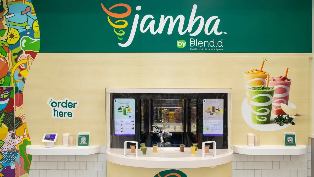 Jamba by Blendid kiosk at the Walmart in Dixon, California