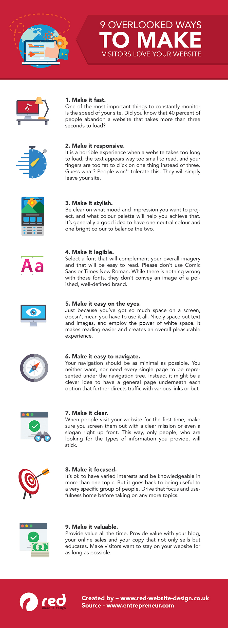 9 Tips to Create a Website Your Visitors & Google Will Love [Infographic] | Social Media Today