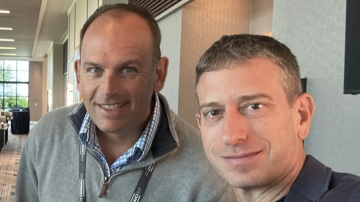 CEO and founder of SPECTRA Edouard von Herberstein (left) and David Primor, CEO and co-founder of Cynomi (right).