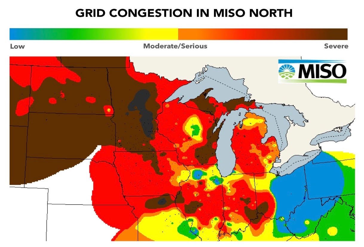 Grid Congestion in MISO North