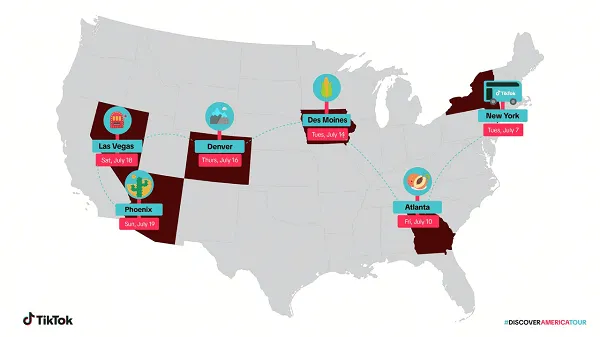 TikTok launches Discover America tour