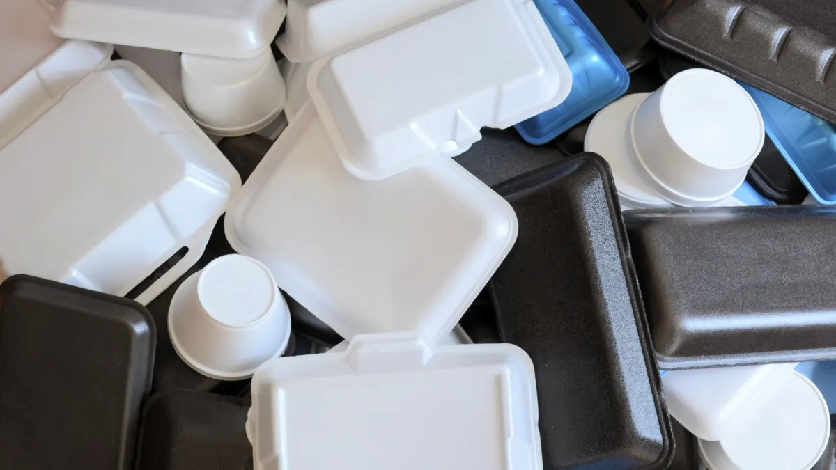 Styrofoam containers