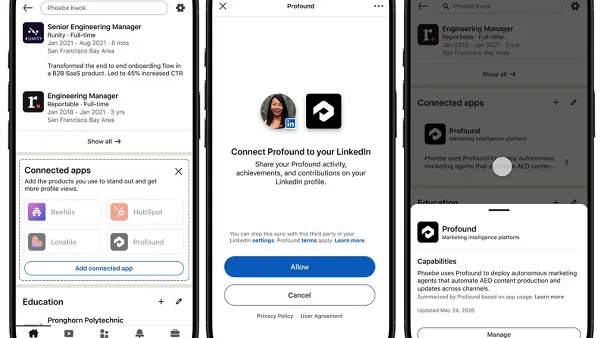 LinkedIn Connected Apps