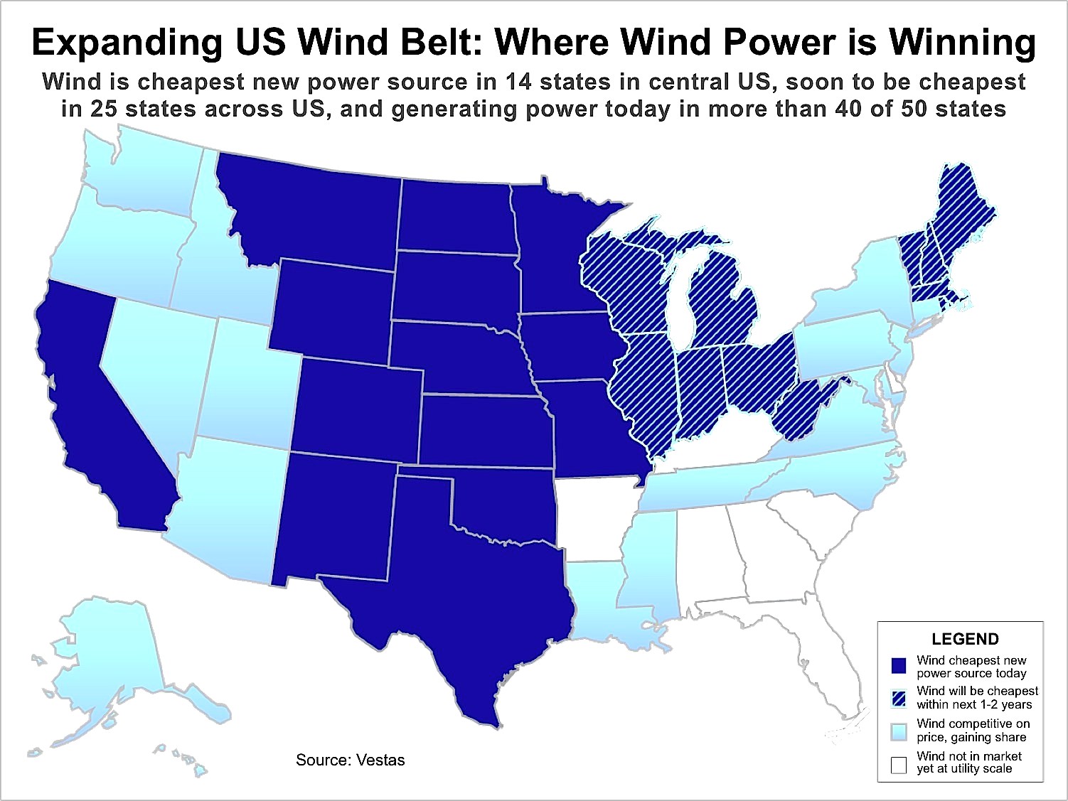 Map of Expanding US Wind Belt