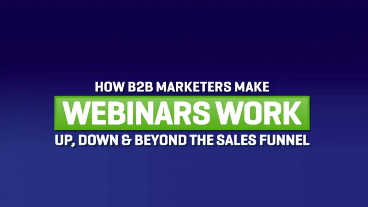 How to Make Webinars Work infographic