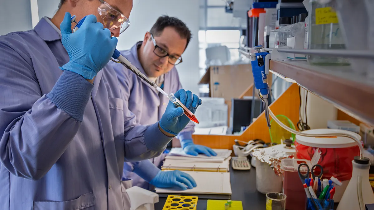 Cedars-Sinai lab technicians conduct ALS research.