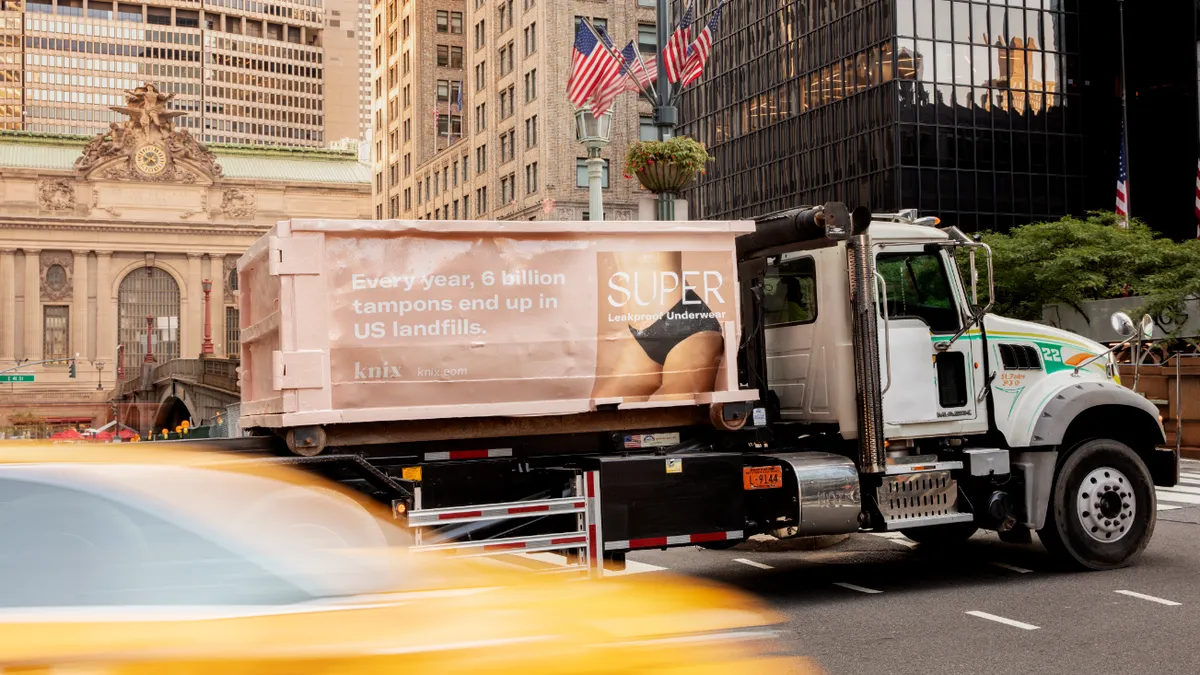 Knix tells women to 'stop trashing their periods' in new OOH, digital campaign