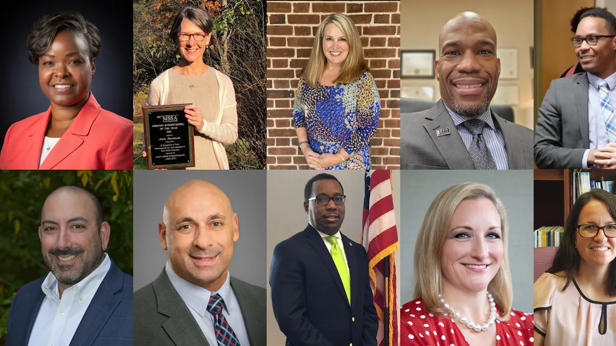 Rising District Leaders (from L to R) Nkenge Bergan, Anita Bernhardt, Zabrina Cannady, Patrick Hardy, Terry Harris, Matthew X. Joseph, Anthony Mignella, Amelia Ruzicka, Thomas Rogers, Rebecca Toetz