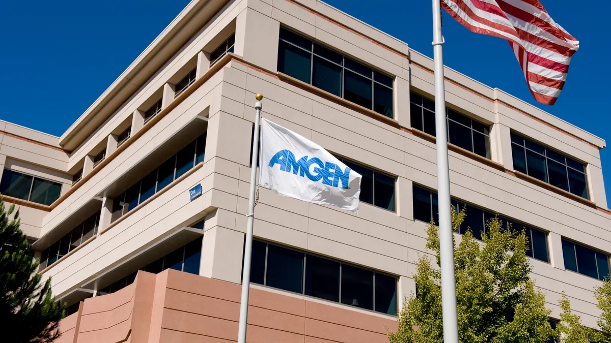 Outside view of Amgen's Thousand Oaks, California, campus.