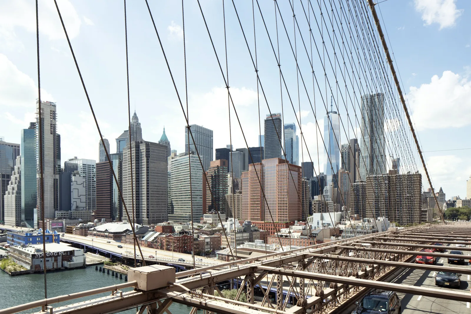 The Manhattan skyline in New York City.