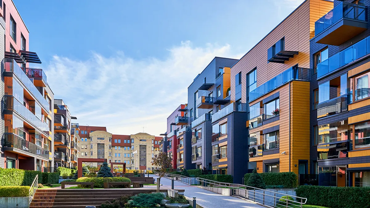 View of modern buildings