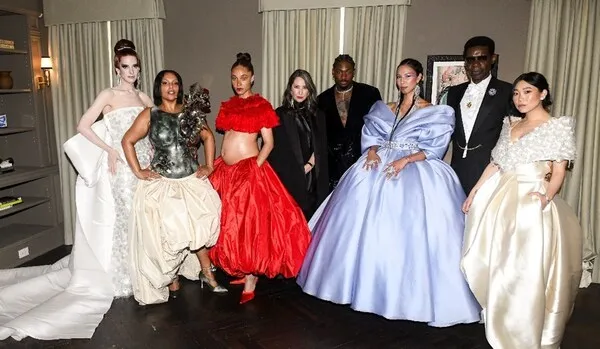 A group of celebs whos outfits were designed by H&amp;M for the Met Gala