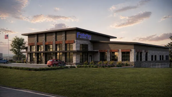 A rendering of FabArc Steel Supply's new headquarters in Oxford, Alabama.