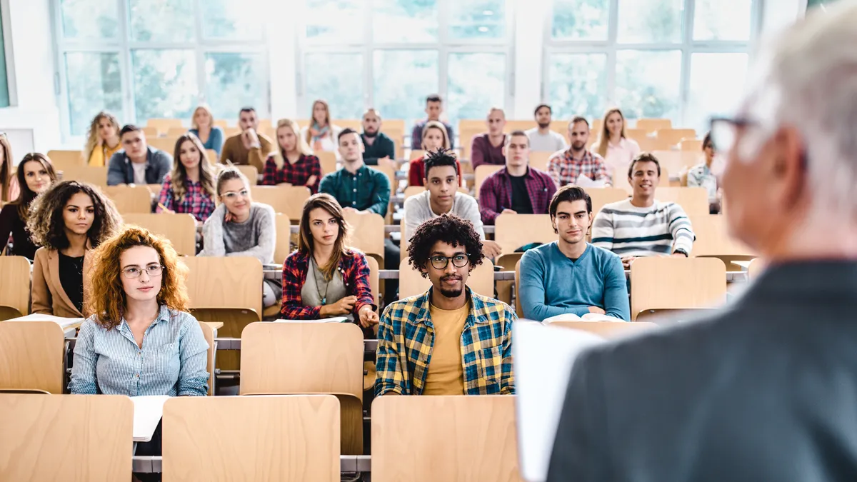 Classroom of college students