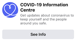 Facebook COVID-19 pop-up