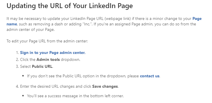 Editing your LinkedIn URL
