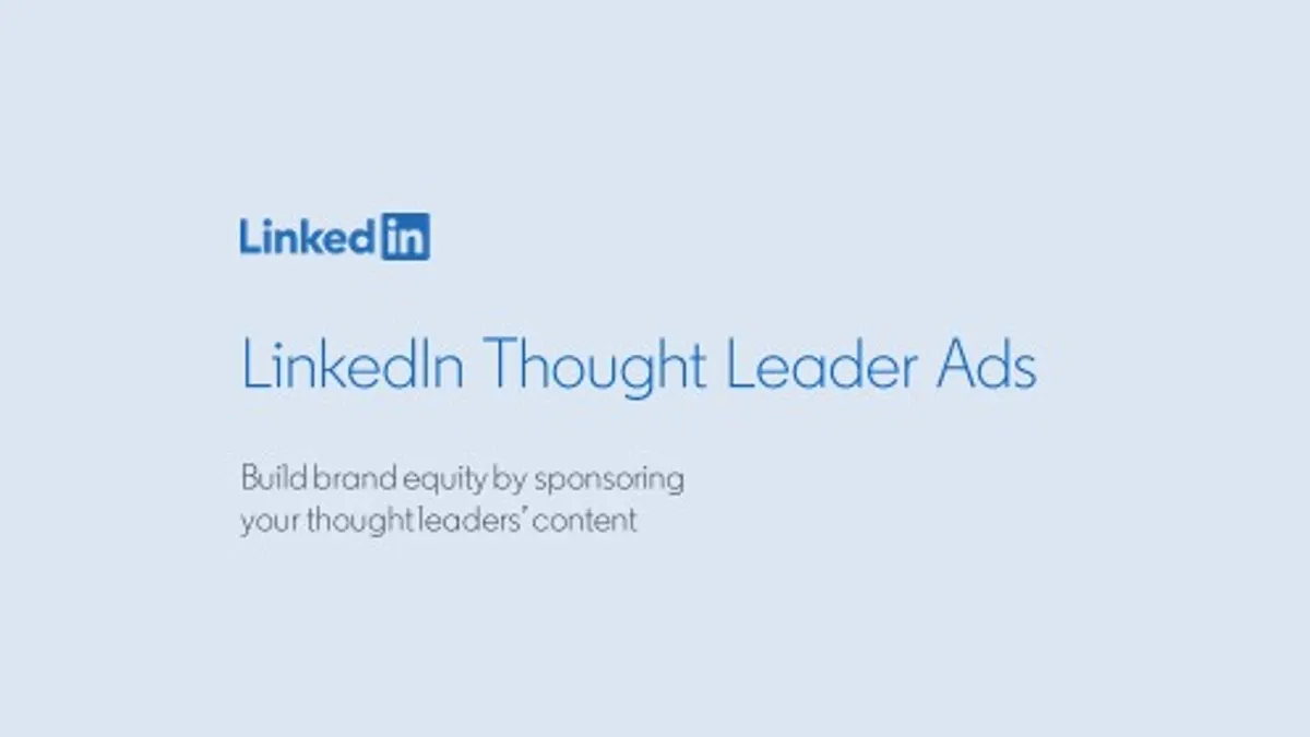 LinkedIn Thought Leader Ads