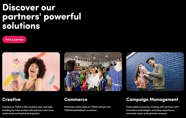 TikTok Marketing Partners