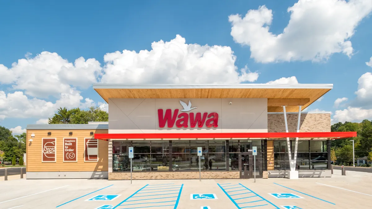 A rendering of a Wawa store.