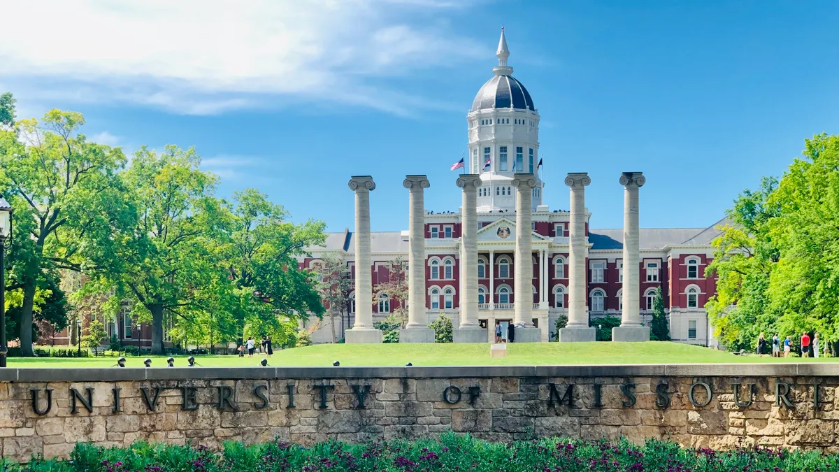 The campus of the University of Missouri.