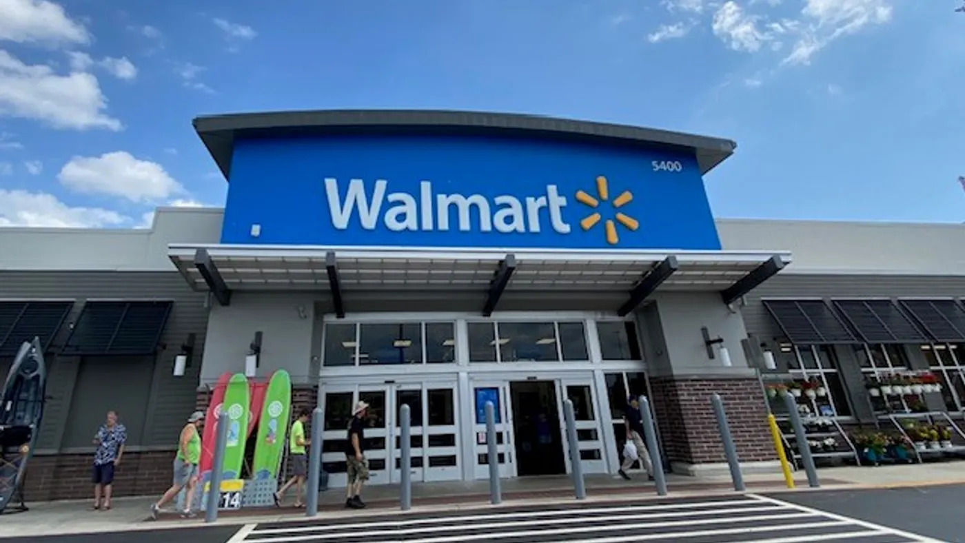 Walmart storefront.