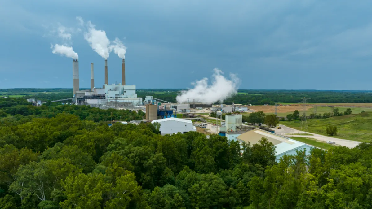 An view of AES Indiana's Petersburg power plant.