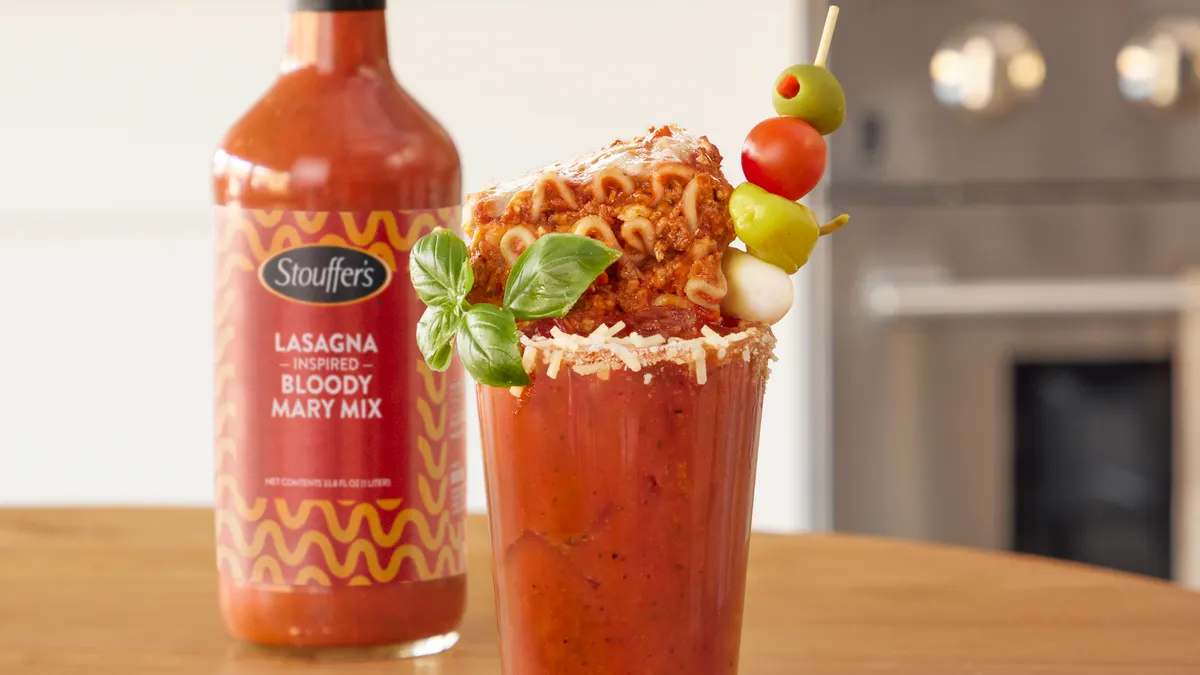 Stouffer's, lasagna, bloody mary, nestle