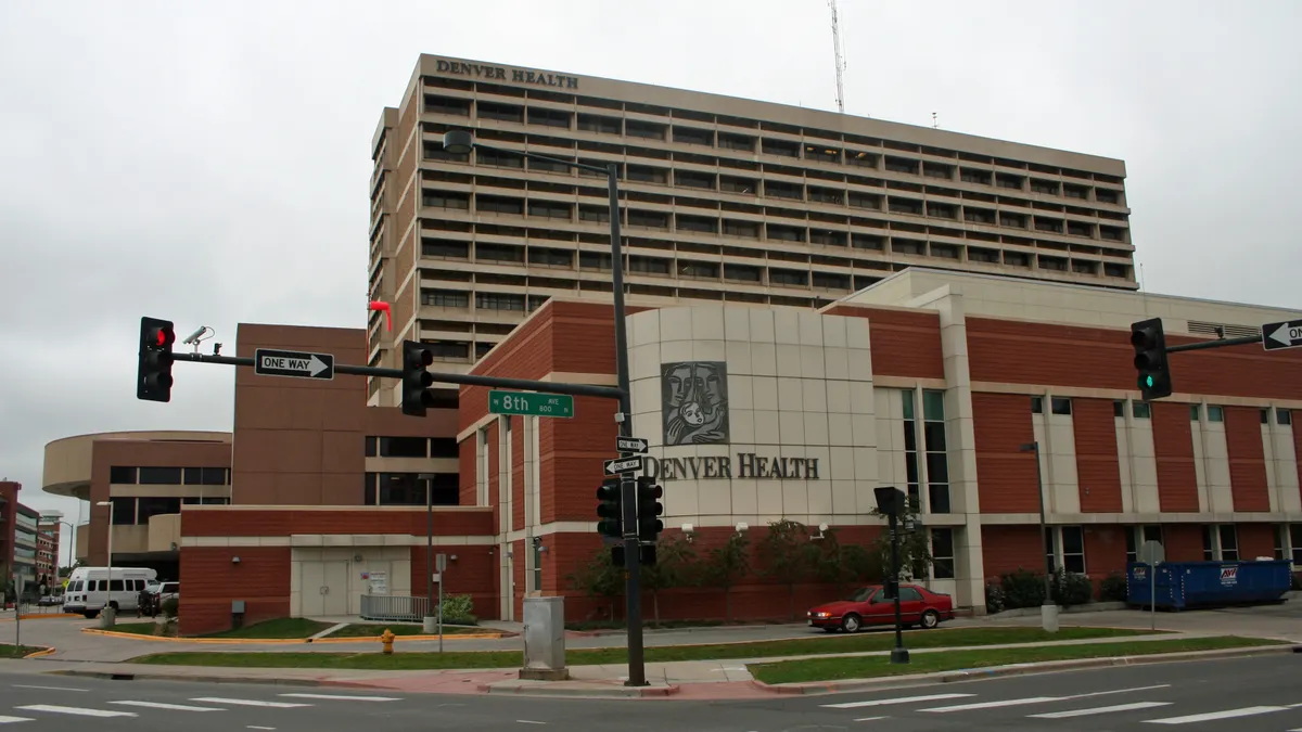 A picture of a hospital facility part of Denver Health