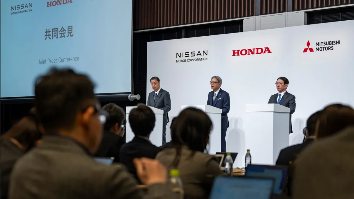 Honda Nissan Mitsubishi execs merger