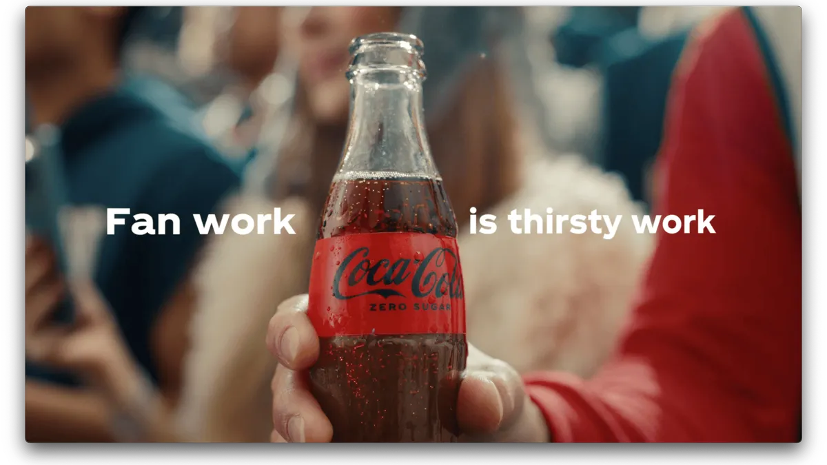 Coca-Cola Zero Sugar's March Madness 2025 campaign imagery