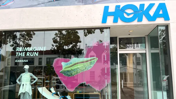 A Hoka storefront in Los Angeles