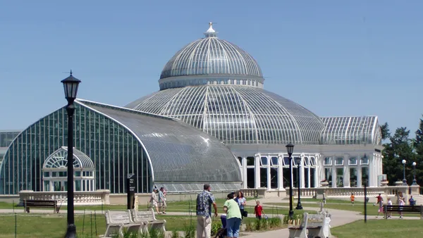 The Como Park Conservatory in St Paul, Minn.