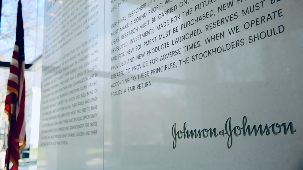 Johnson & Johnson, credo wall