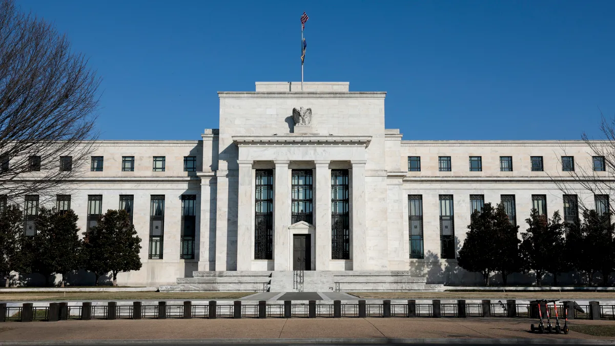 A view of the Marriner S. Eccles Federal Reserve building.