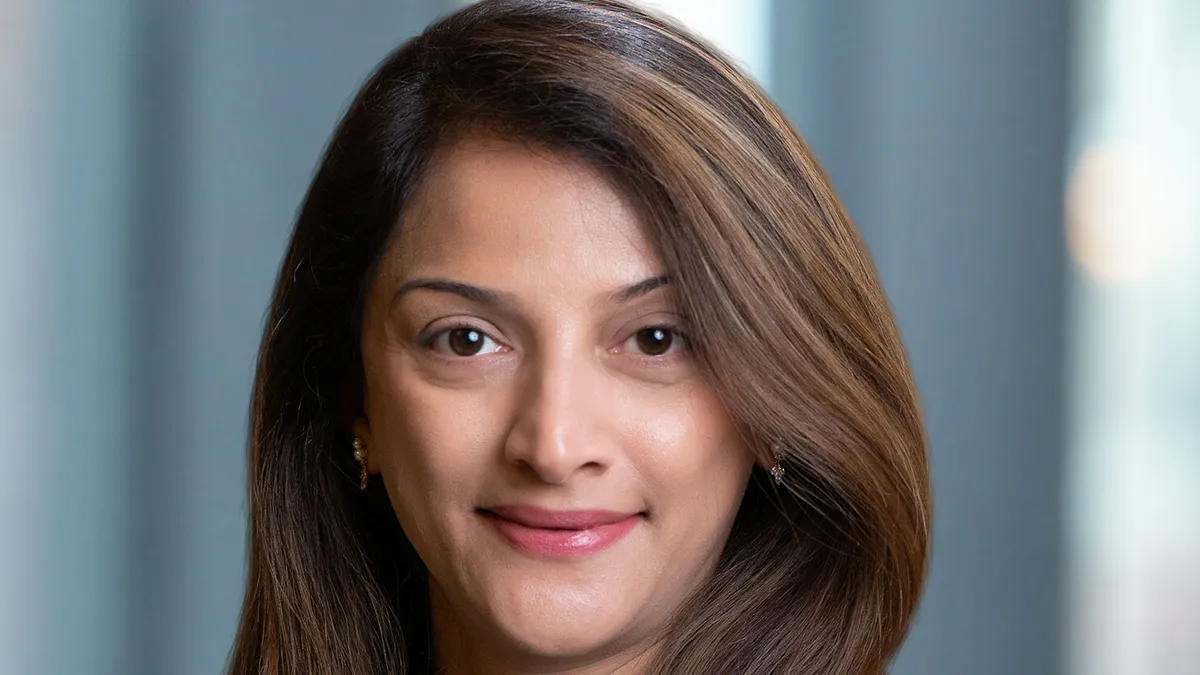 A portrait photograph of Tabassum Zalotrawala, McDonald's incoming US chief development officer.