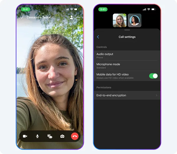 Meta video calling update