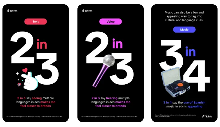 TikTok bilingual ads