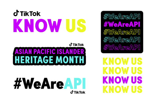 TikTok Asian and Pacific Islander Heritage stickers