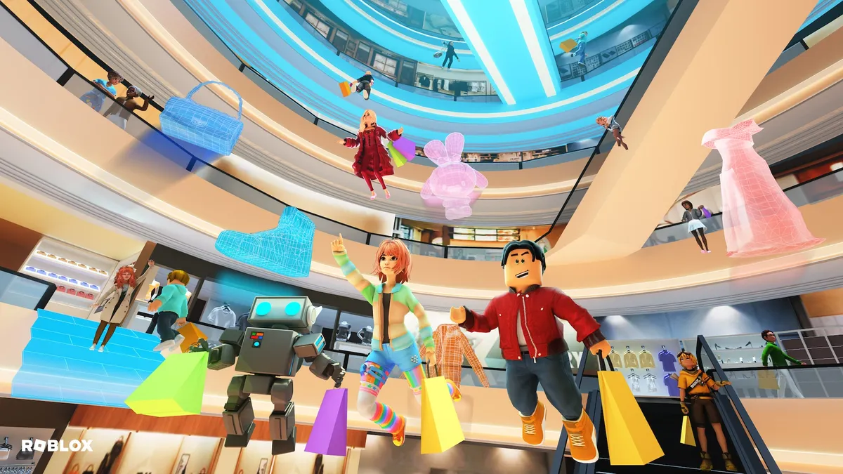 A virtual mall in Roblox