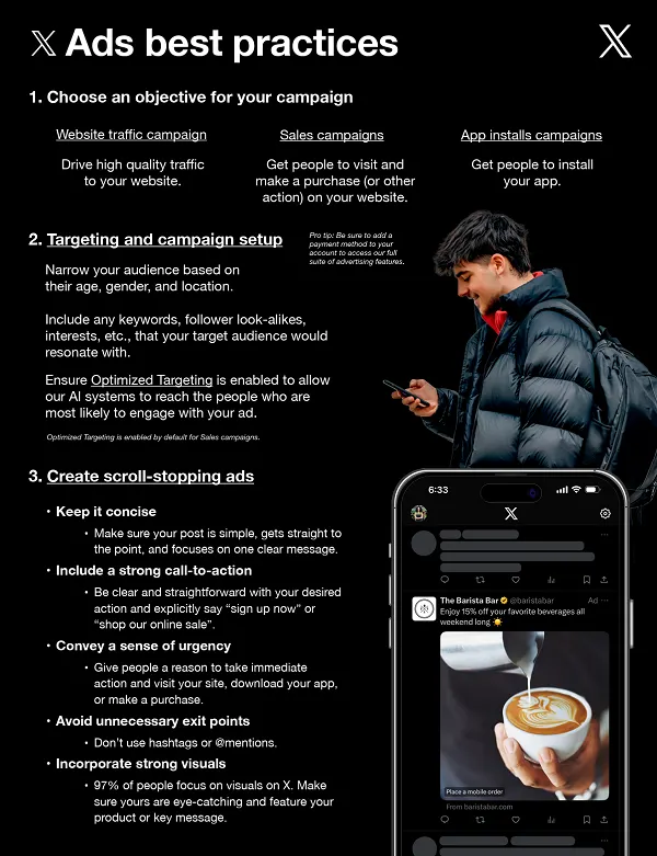 X ads best practices one-pager