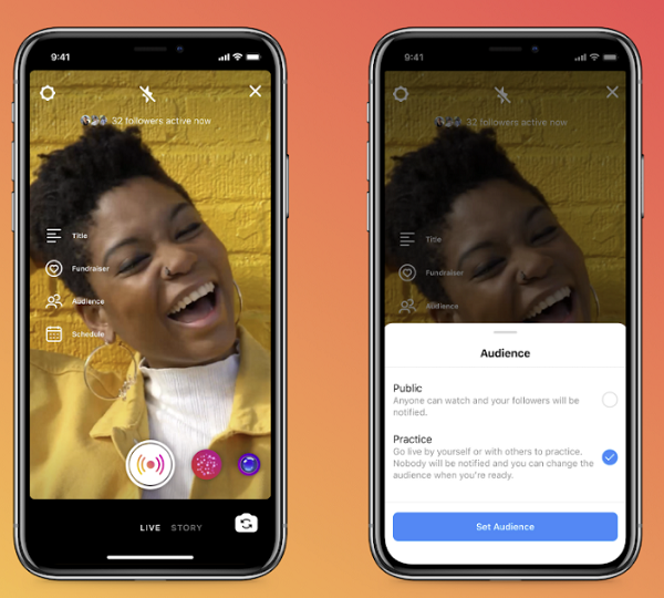 Instagram Live practice